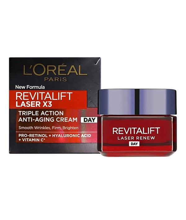 REVITALIFT LASER RENEW ADVANCED ANTI AGEING DAY CREAM 50 ml Skin Moisturizing Asetena Pa