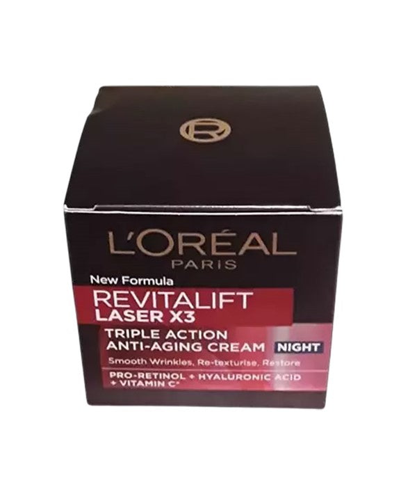 REVITALIFT LASER X3 ACTION ANTI AGING NIGHT CREAM 50 ml Skin Treatments Asetena Pa
