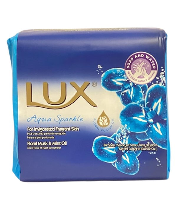 LUX AQUA SPRAKLE FLORAL MUSK AND MINT OIL BAR SOAP 3 x 80 g Body Care Asetena Pa