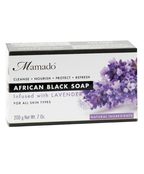 AFRICAN BLACK SOAP INFUSED WITH LAVENDER 200 g Body Care Asetena Pa