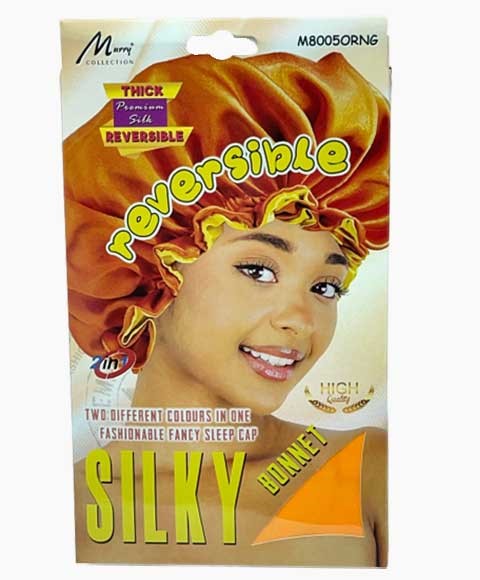 MURRY COLLECTION REVERSIBLE SILKY BONET M8005ORNG Durags and Caps Asetena Pa