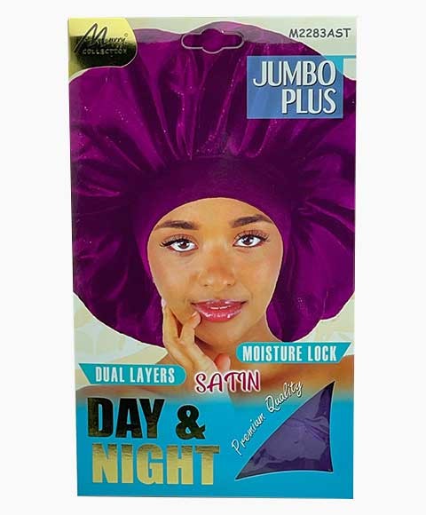 MURRY COLLECTION DAY AND NIGHT SATIN SLEEPING CAP M2283AST Jumbo Plus Durags and Caps Asetena Pa
