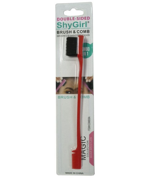 MAGIC COLLECTION DOUBLE SIDED SHY GIRL BRUSH AND COMB Color Assorted Salon Accessories Asetena Pa