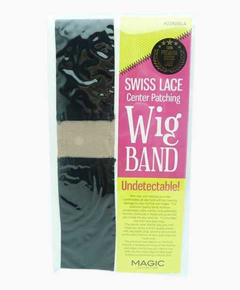 MAGIC COLLECTION SWISS LACE CENTER PATCHING WIG BAND 2292BLA Color Black Extensions Accessories Asetena Pa