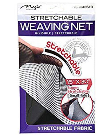 MAGIC COLLECTION STRETCHABLE WEAVING NET 2240STR Color Black Extensions Accessories Asetena Pa