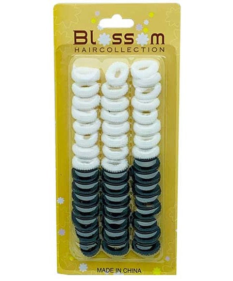 BLOSSOM HAIR COLLECTION BLACK WHITE HAIR GRIPS 15022 Mini Kids Hair Accessories Asetena Pa