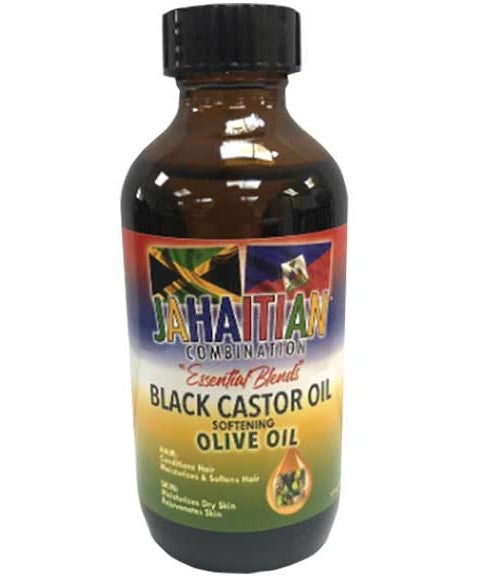 JAHAITIAN COMBINATION BLACK CASTOR OIL WITH OLIVE OIL 118 ml Sprays, Serums and Oils Asetena Pa