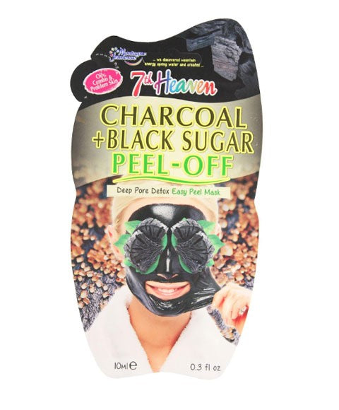 CHARCOAL BLACK SUGAR PEEL OFF 10ml Skin Wash Asetena Pa
