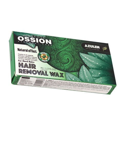 OSSION AZULEN NATURAL EFFECT HAIR REMOVAL WAX FOR HARD HAIRS 450 g Hair Removing Asetena Pa