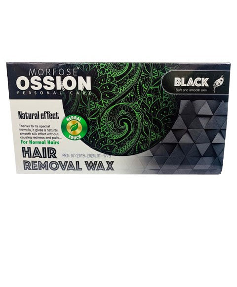 OSSION BLACK NATURAL EFFECT HAIR REMOVAL WAX FOR NORMAL HAIRS 450 g Hair Removing Asetena Pa