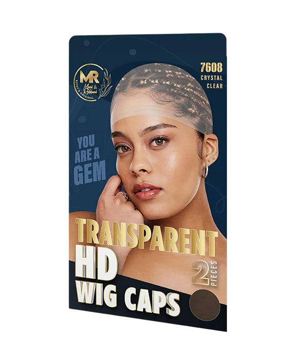 MR TRANSPARENT HD WIG CAPS 7608 CRYSTAL CLEAR Durags and Caps Asetena Pa