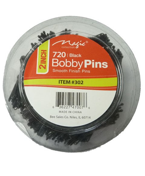 MAGIC COLLECTION BOBBY PINS 302 720 pcs Color Black Kids Hair Accessories Asetena Pa
