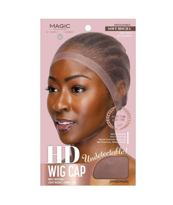 MAGIC COLLECTION HD WIG CAP UNDETECTABLE SOFT MOCHA Durags and Caps Asetena Pa