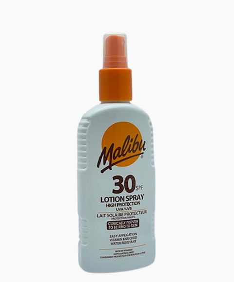 MALIBU HIGH PROTECTION LOTION SPRAY SPF30 200 ml Skin Treatments Asetena Pa