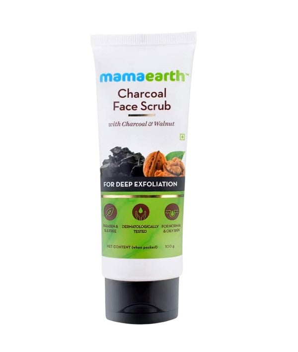 CHARCOAL FACE SCRUB 100 g Skin Wash Asetena Pa