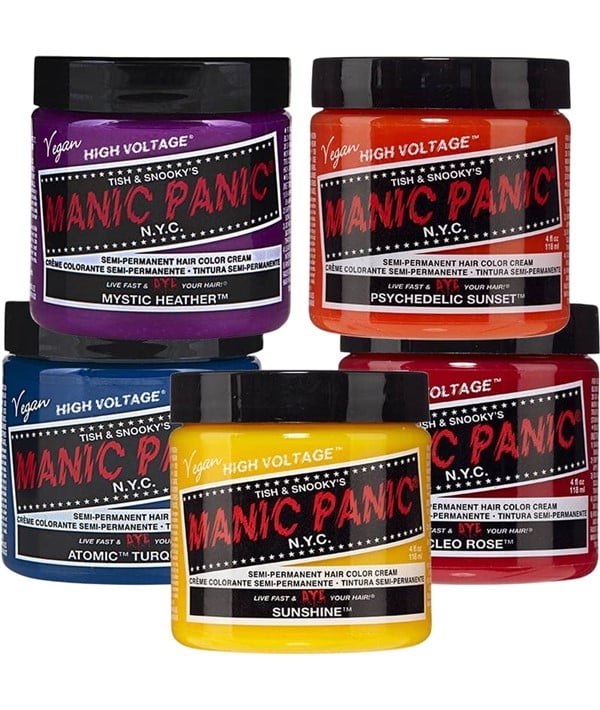 MANIC PANIC SEMI PERMANENT HAIR COLOR CREAM 118 ml Color Ultra Violet Hair Color Asetena Pa