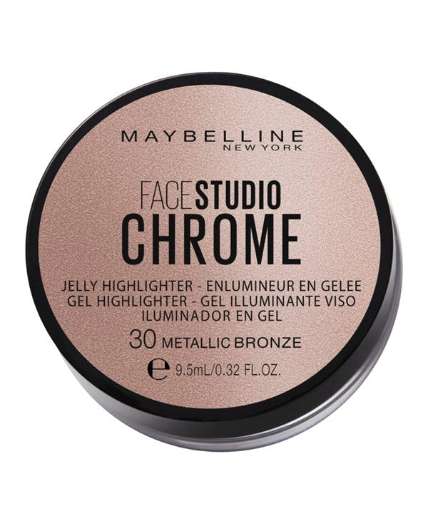 FACE STUDIO CHROME JELLY HIGHLIGHTER 30 METALLIC BRONZ 9.5 ml Eye Makeup Asetena Pa