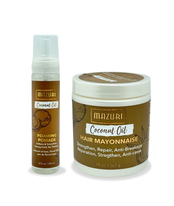 MAZURI HAIR MAYONNAISE COCONUT OIL HAIR MOISTURISING BUNDLE Hair Moisturizers Asetena Pa