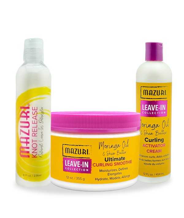 LEAVE IN COLLECTION CURLY HAIRCARE BUNDLE Conditioner Asetena Pa