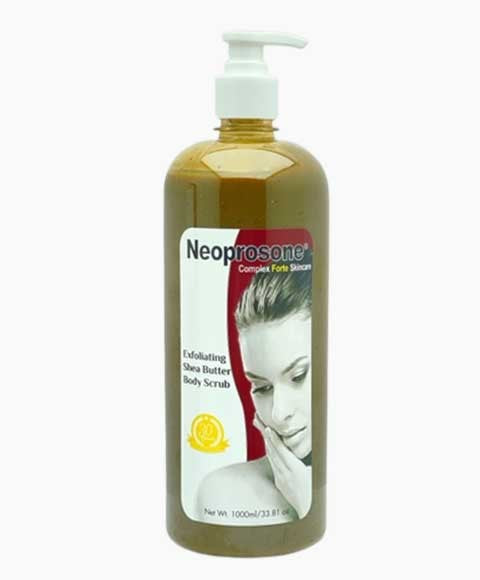 NEOPROSONE EXFOLIATING SHEA BUTTER BODY SCRUB 1000 ml Skin Wash Asetena Pa