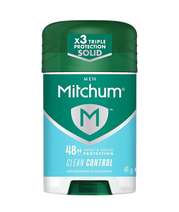 MITCHUM MEN 48H CLEAN CONTROL TRIPLE ODOR DEFENSE DEODORANT STICK 41g Body Care Asetena Pa