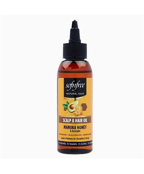 SOF N FREE SCALP AND HAIR OIL WITH MANUKA HONEY AND AVOCADO 100 ml Sprays, Serums and Oils Asetena Pa