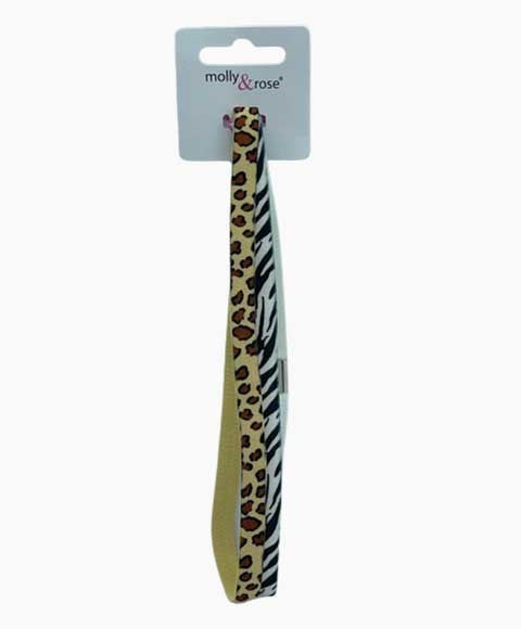 ELASTIC BANDEAU ANIMAL PRINT ELASTIC BAND 8386 2 pcs Color Assorted Kids Hair Accessories Asetena Pa