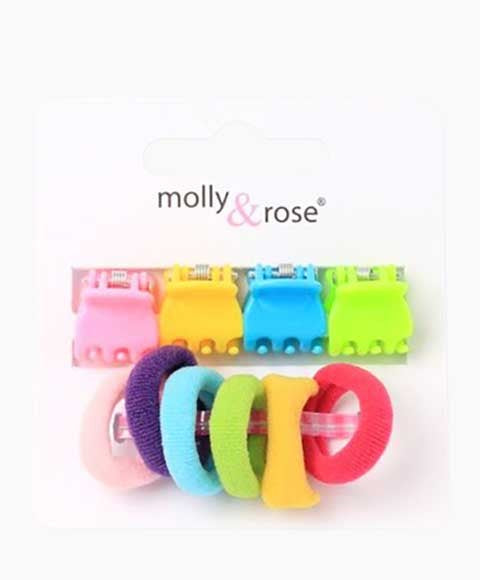MINI CLAMPS JERSEY ELASTICS 8349 Color Assorted Kids Hair Accessories Asetena Pa