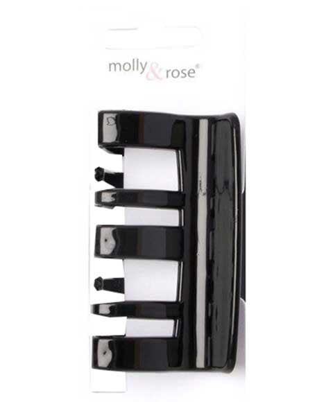 RECTANGULAR BLACK CLAMP 8148 Kids Hair Accessories Asetena Pa