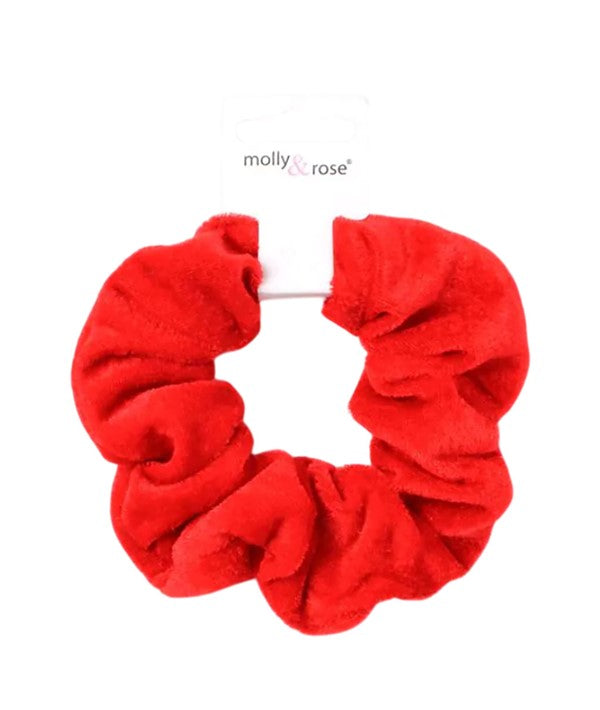 HIGH SHINE RED VELVET LARGE SCRUNCHIE 9327 Kids Hair Accessories Asetena Pa