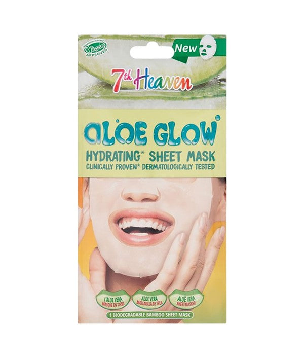 7TH HEAVEN ALOE GLOW HYDRATING SHEET MASK 1 Sheet Mask Skin Wash Asetena Pa