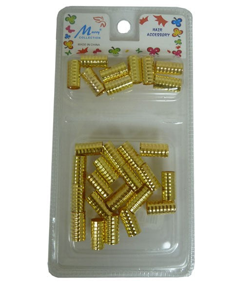 MURRY COLLECTION METAL TUBE CLIP GOLD MC42G Kids Hair Accessories Asetena Pa