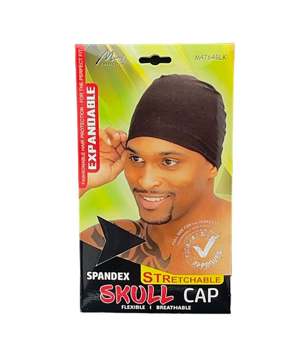 MURRY COLLECTION SPANDEX SKULL CAP M4764BLK Durags and Caps Asetena Pa