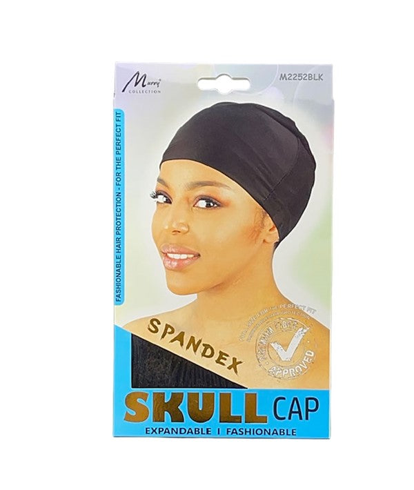 MURRY COLLECTION SPANDEX SKULL CAP M2252BLK Durags and Caps Asetena Pa