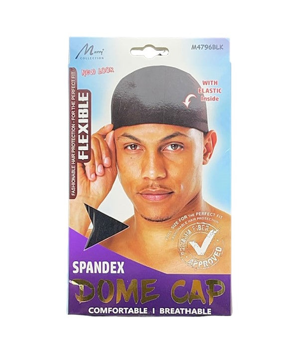 MURRY COLLECTION SPANDEX DOME CAP M4796BLK Durags and Caps Asetena Pa