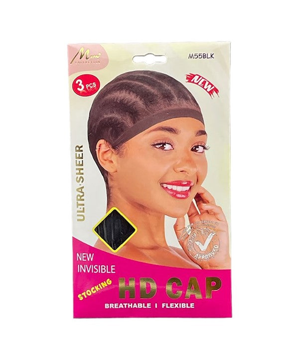 MURRY COLLECTION ULTRA SHEER HD CAP M55BLK 3 pcs Durags and Caps Asetena Pa