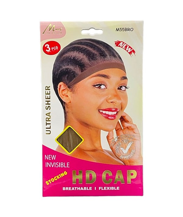 MURRY COLLECTION ULTRA SHEER HD CAP M55BRO 3 pcs Durags and Caps Asetena Pa