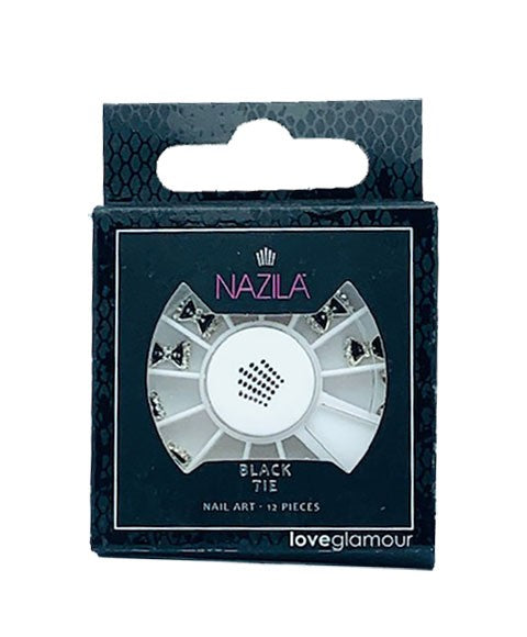 NAIL ART CHARM BLACK TIE Nails Asetena Pa