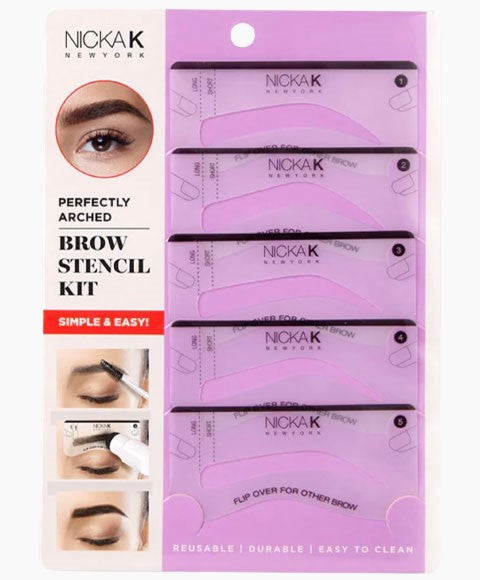 NK PERFECTLY ARCHED BROW STENCIL KIT Eye Makeup Asetena Pa