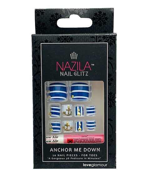 NAIL GLITZ LOVE GLAMOUR ANCHOR ME DOWN 20 Nails Nails Asetena Pa
