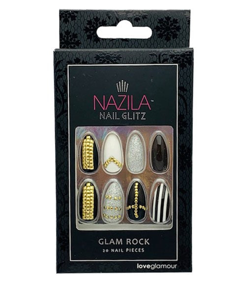 NAIL GLITZ LOVE GLAMOUR GLAM ROCK 20 Nails Nails Asetena Pa