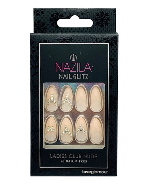 NAIL GLITZ LOVE GLAMOUR LADIES CLUB NUDE 20 Nails Nails Asetena Pa