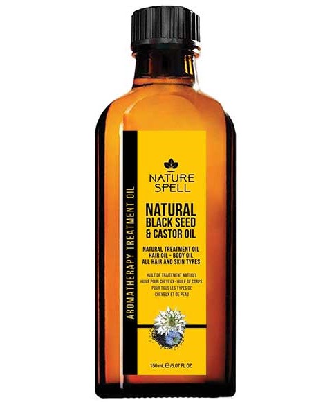 NATURAL BLACK SEED AND CASTOR OIL 150 ml No Size Sprays, Serums and Oils Asetena Pa