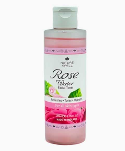 NATURE SPELL ROSE WATER FACIAL TONER 200 ml Skin Wash Asetena Pa