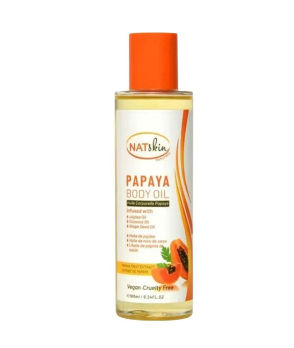 NAT SKIN PAPAYA BODY OIL 180 ml Skin Moisturizing Asetena Pa