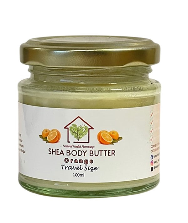 PURE UNREFINED ORGANIC SHEA BODY BUTTER WITH ORANGE 500 ml Skin Moisturizing Asetena Pa