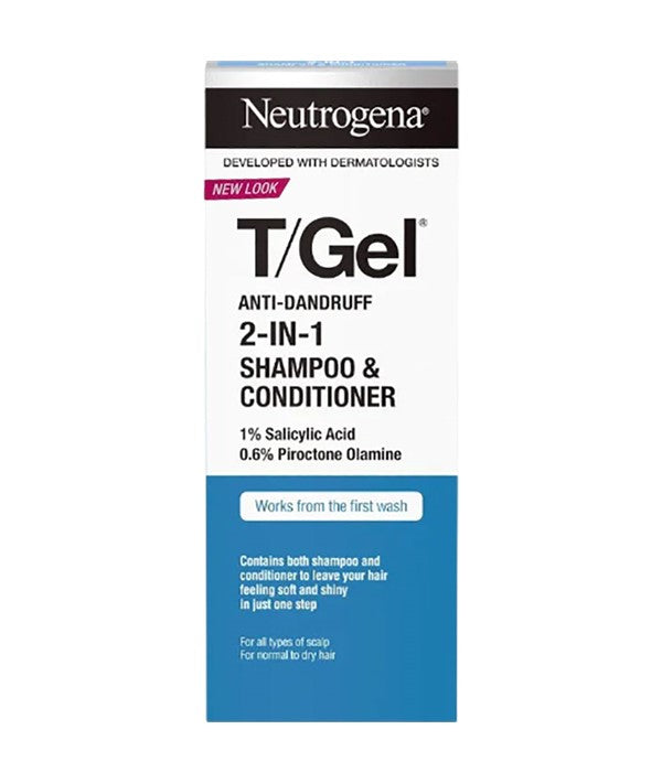 NEUTROGENA T GEL 2IN1 ANTI DANDRUFF SHAMPOO CONDITIONER 250 ml Shampoo Asetena Pa