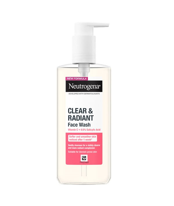 NEUTROGENA CLEAR AND RADIANT FACE WASH WITH VITAMIN C 200 ml Skin Wash Asetena Pa