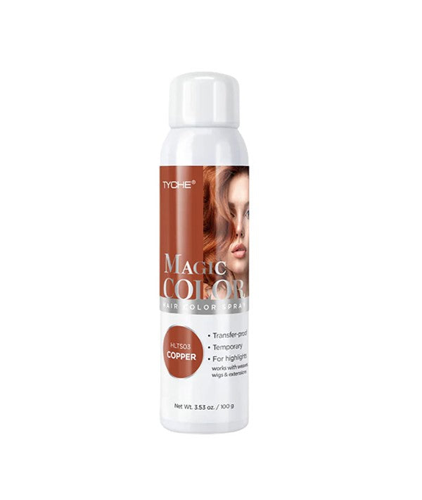 TYCHE MAGIC COLOR HAIR COLOR SPRAY COPPER 100 g Hair Color Asetena Pa