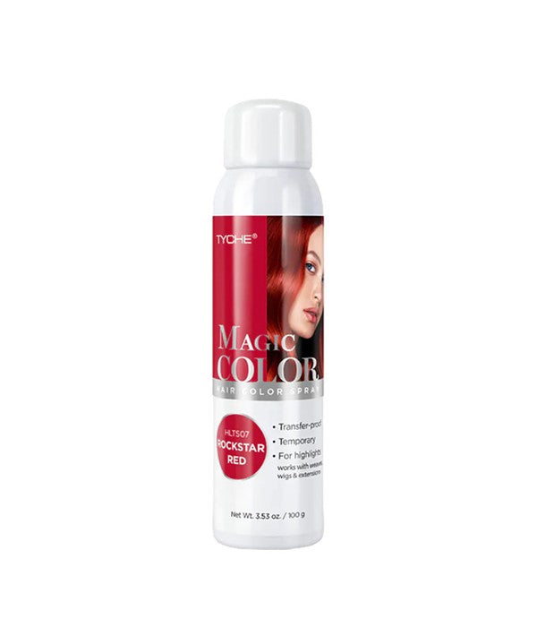 TYCHE MAGIC COLOR HAIR COLOR SPRAY ROCKSTAR RED 100 g Hair Color Asetena Pa